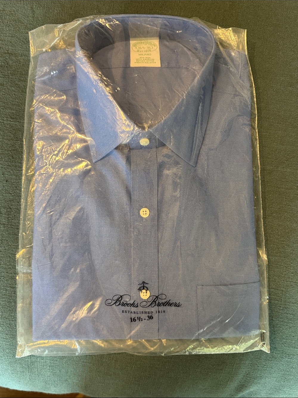 Brooks Brothers Light Blue Milano Dress Shirt
